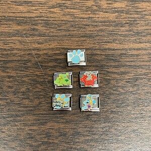 5 Casa Dor'o Blues Clues Italian Charms Bracelet